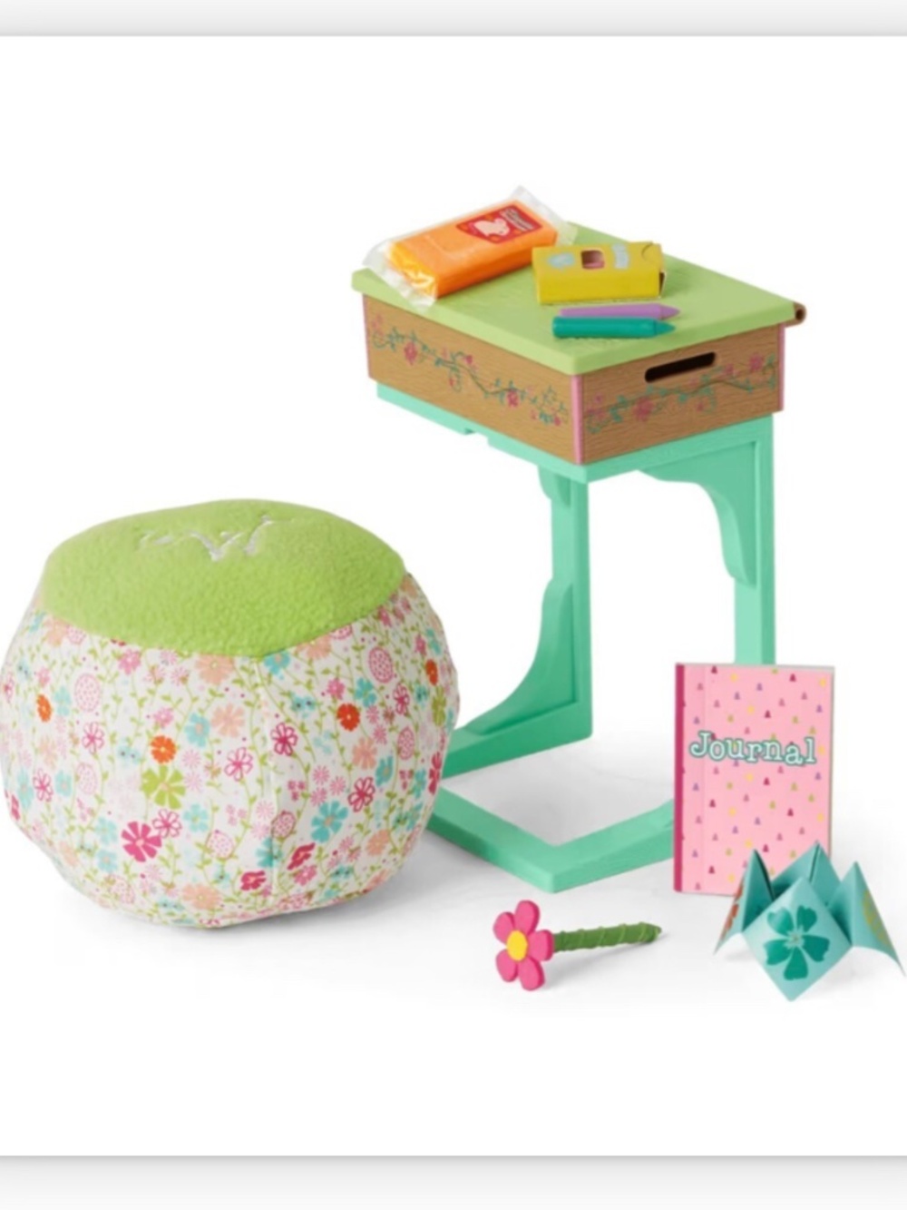 American girl WellieWishers ready to learn desk set